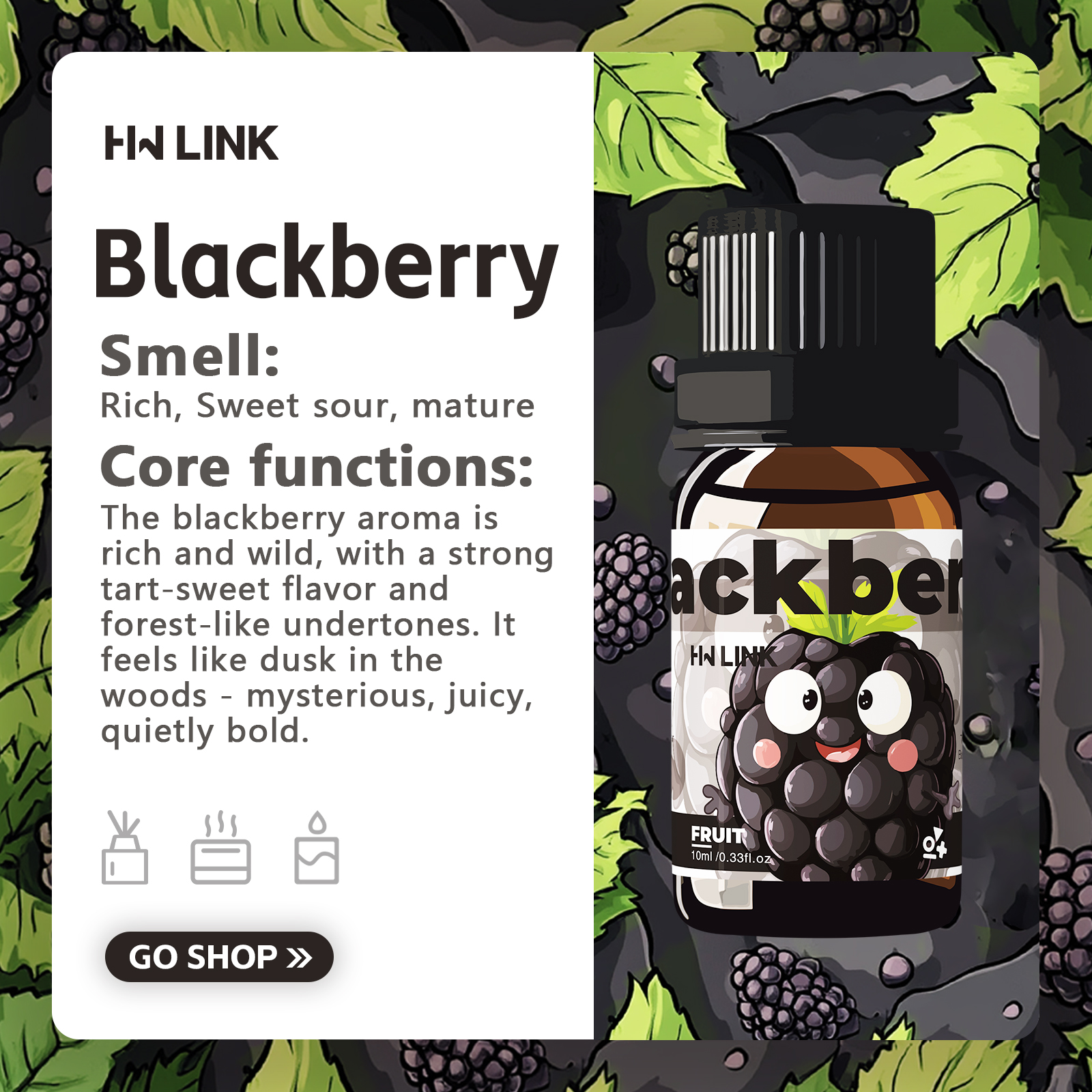 Blackberry Essential Oil Black - Perfume Villa Fragrance avis et prix