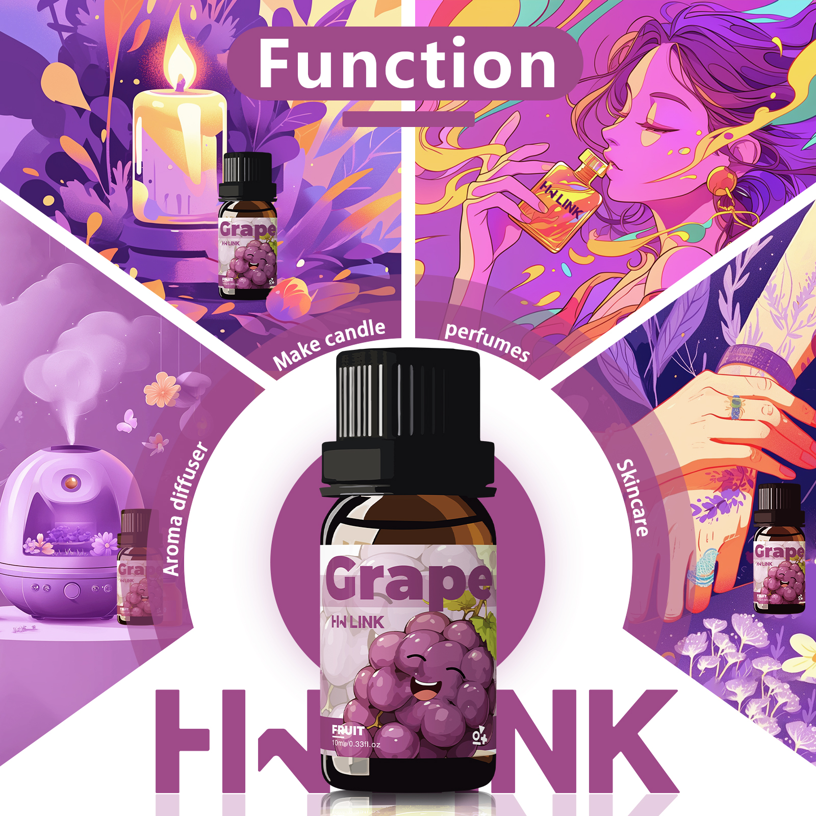 Grape Essential Oil 10ml Perfu - Perfume Villa Fragrance avis et prix