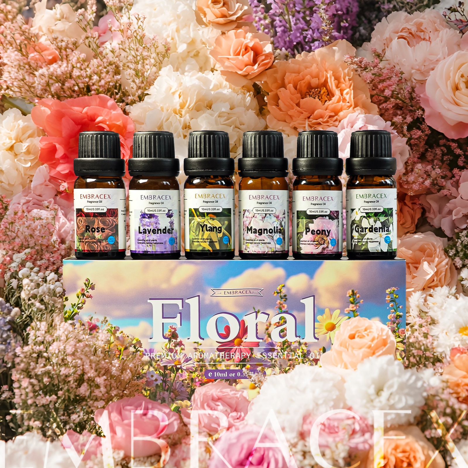 6PC/1Set 10ML Gift Box Floral  - Perfume Fragrance Good avis et prix