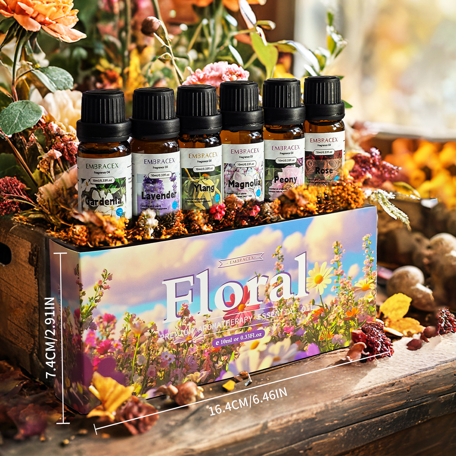 6PC/1Set 10ML Gift Box Floral  - Perfume Fragrance Good avis et prix