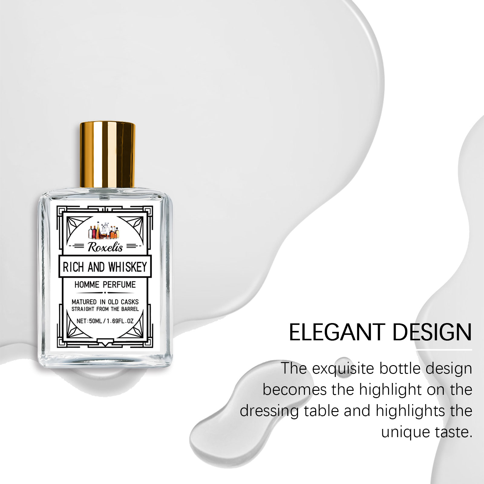 Roxelis 50ml Charm Whisky Men' - Perfume Fragrance Dupe avis et prix